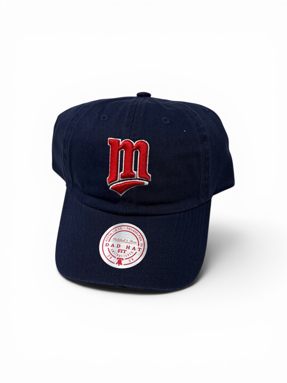 Minnesota Twins Mitchell & Ness Logo Adjustable Dad‎ Hat Cap